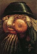 Giuseppe Arcimboldo Vegetables in a Bowl or The Vegetable Gardener oil painting on canvas